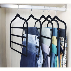 3pcs Pants Clothes Hanger Space Saving Non Slip Pants Rack Hanger