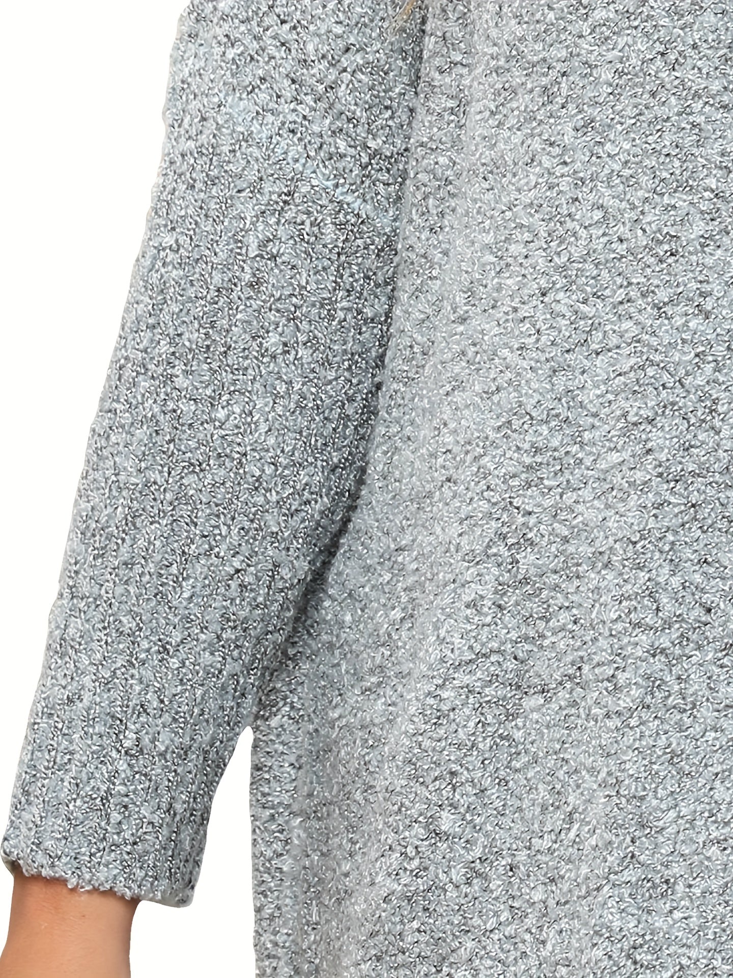  One Shoulder Sweater Dress Loose Fit