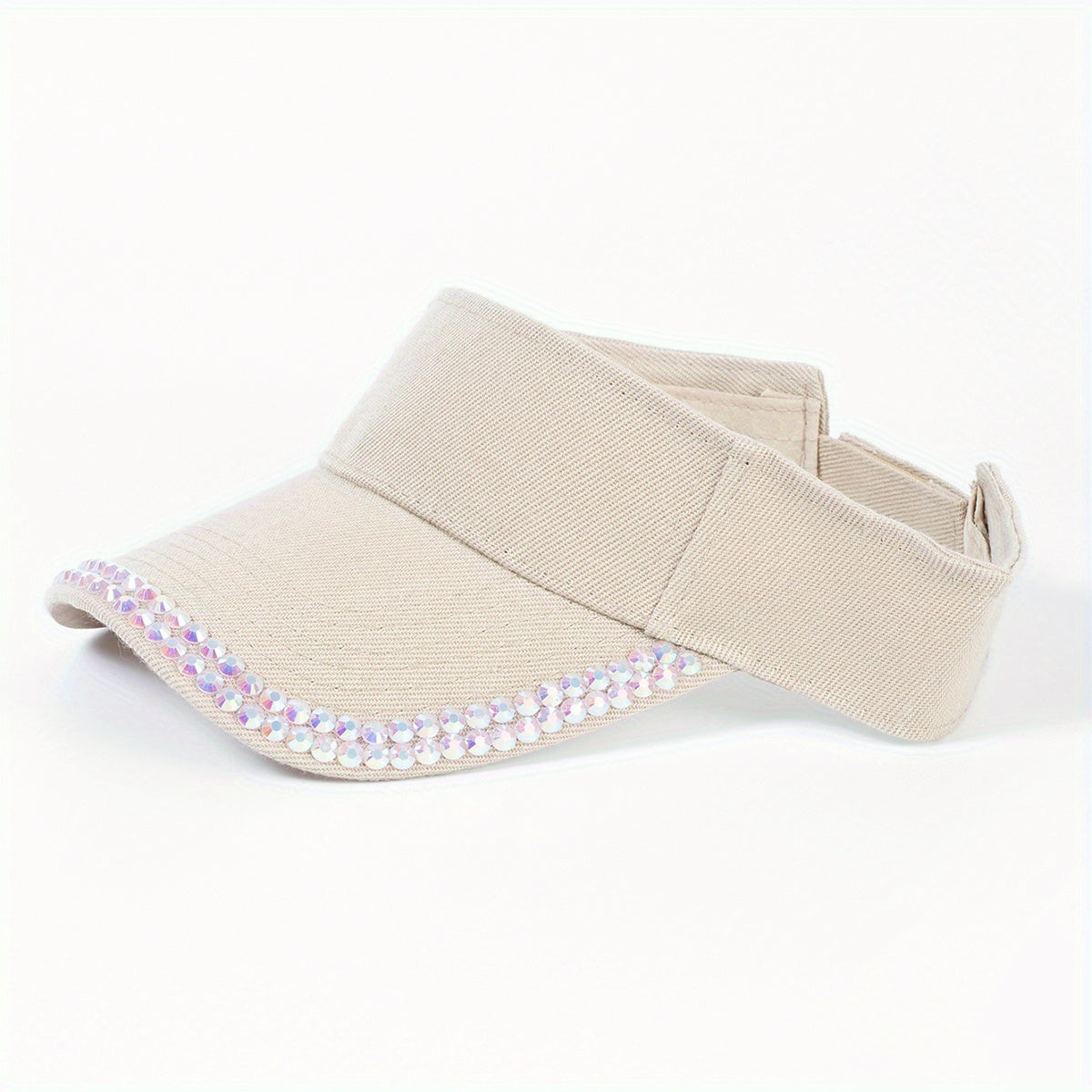 Y2K Candy Visor Hat with Rhinestones