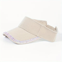 Y2K Candy Visor Hat with Rhinestones
