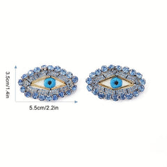 Evil Eye Chunky Bead Inlaid Diamond DIY Patch