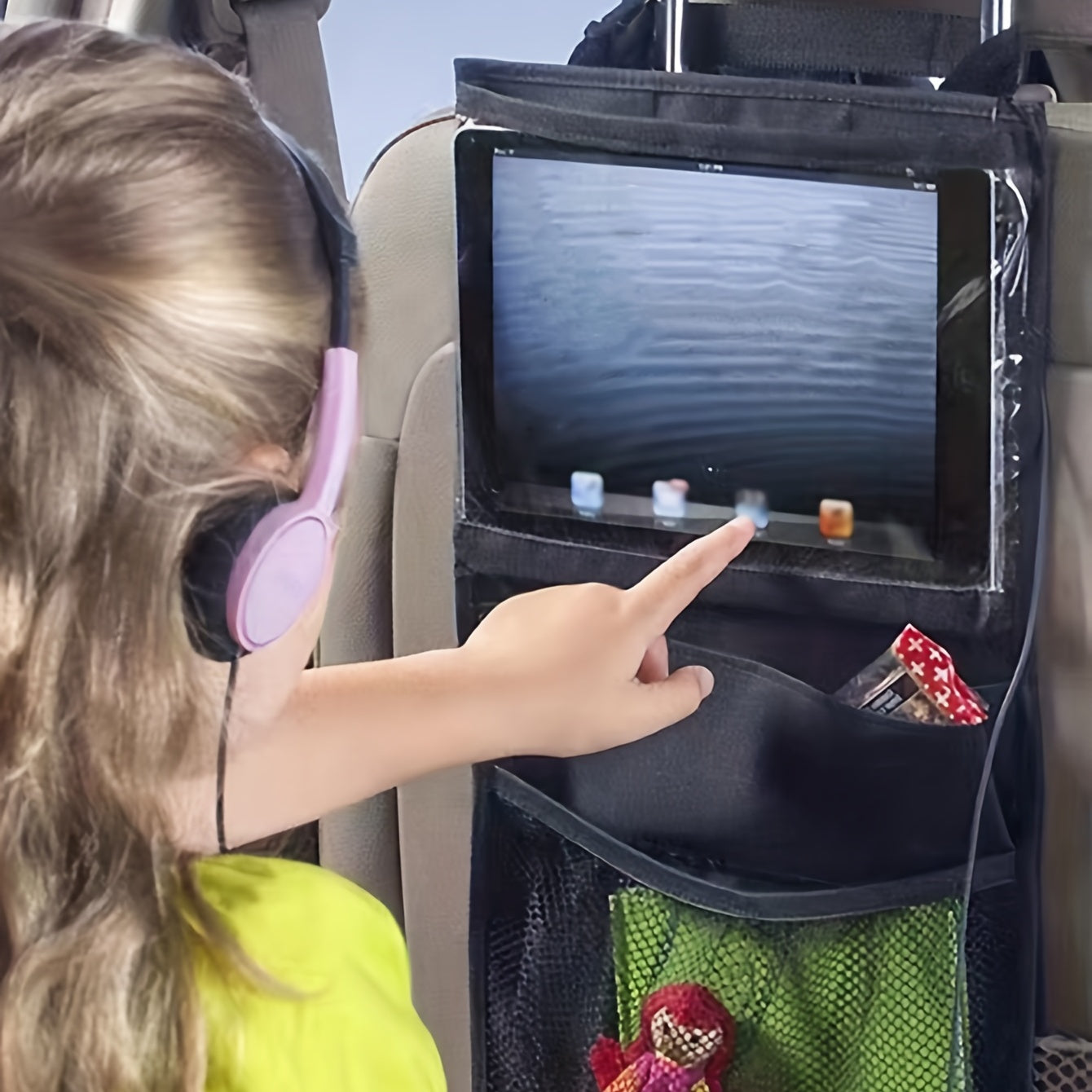 Car Seat Bag Hanging Storage With Pockets