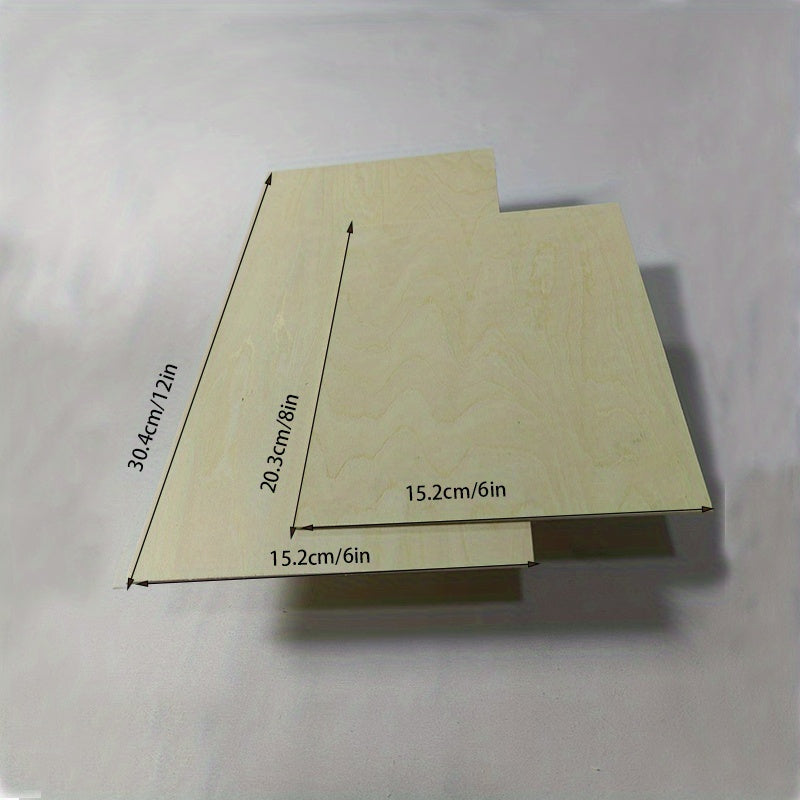 12pcs 6x8 6x12 Inch Thin Craft Plywood Sheets 2mm Unfinished Wood Boards