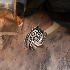 Smile Face Letter Rings For Men Finger Accessories