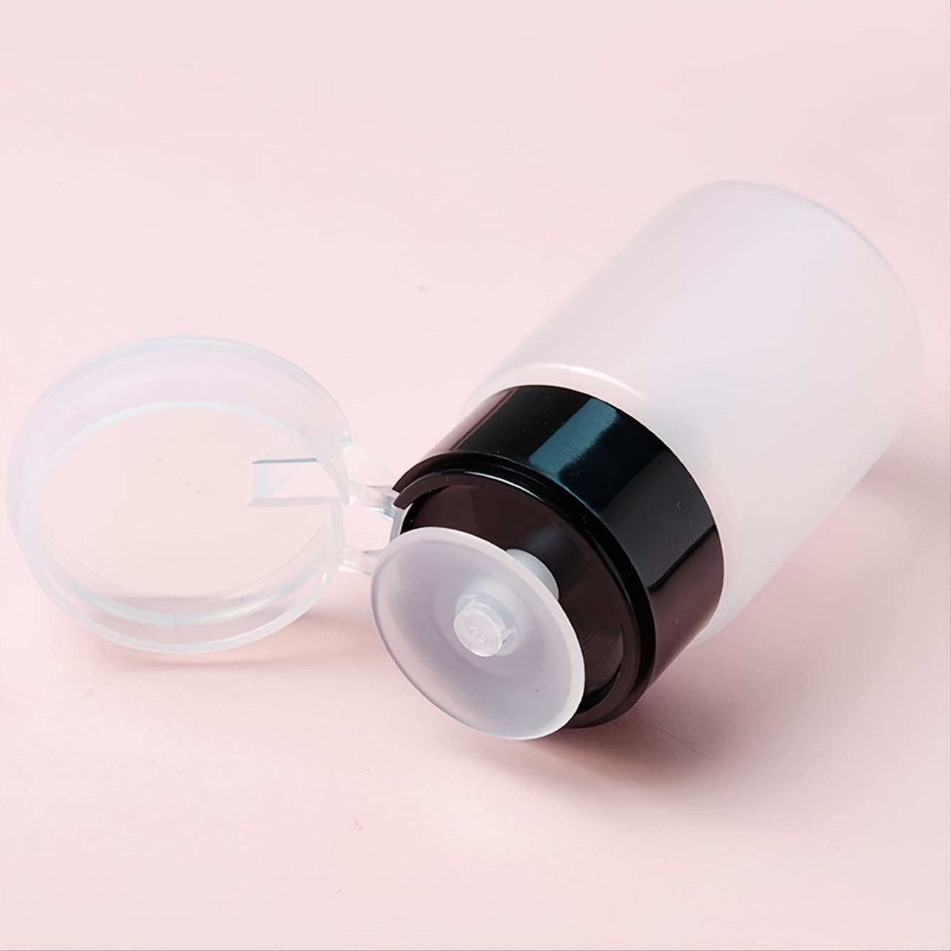 50ml Push Down Lockable Pump Dispenser Bottle Nail Polish Makeup Remover