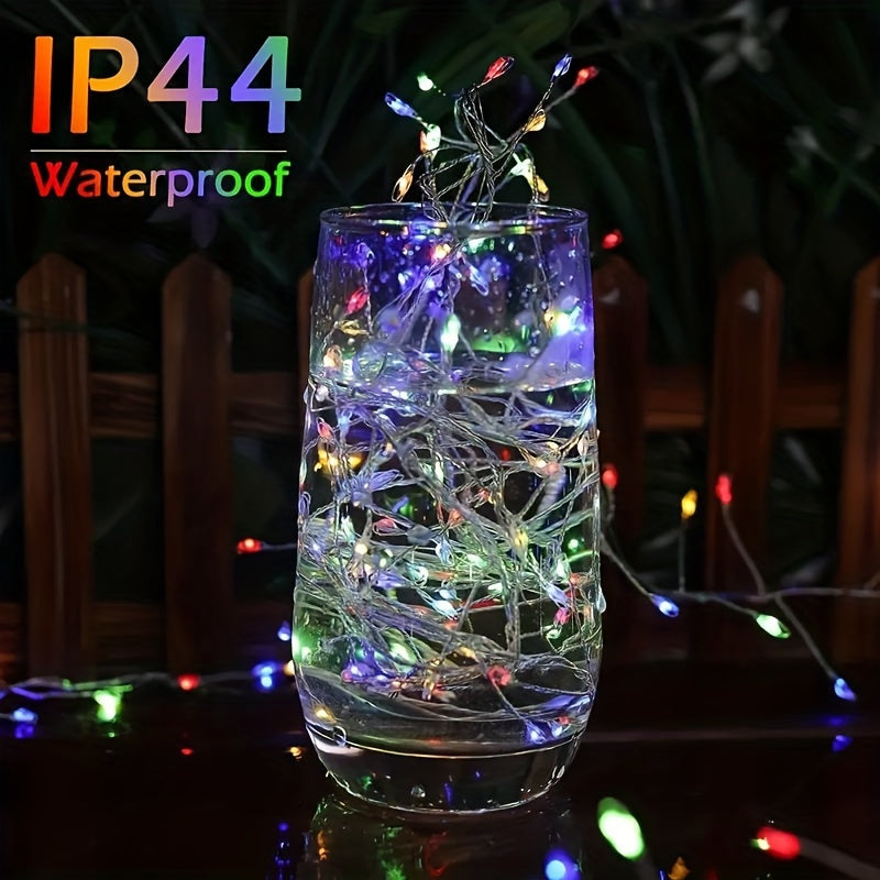 LED Firecracker Fairy Lights 8 Modes Remote Timer Waterproof