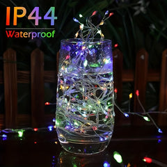 LED Firecracker Fairy Lights 8 Modes Remote Timer Waterproof