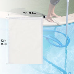 8pcs Pool Vacuum Filter Bags Fine Mesh Bags Reusable Fine Sewn Mesh Filter Bags