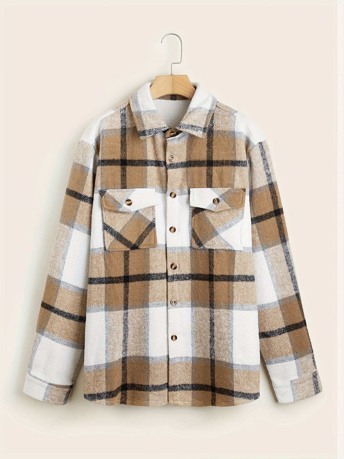 Men's Vintage Plaid Jacket for Spring Fall