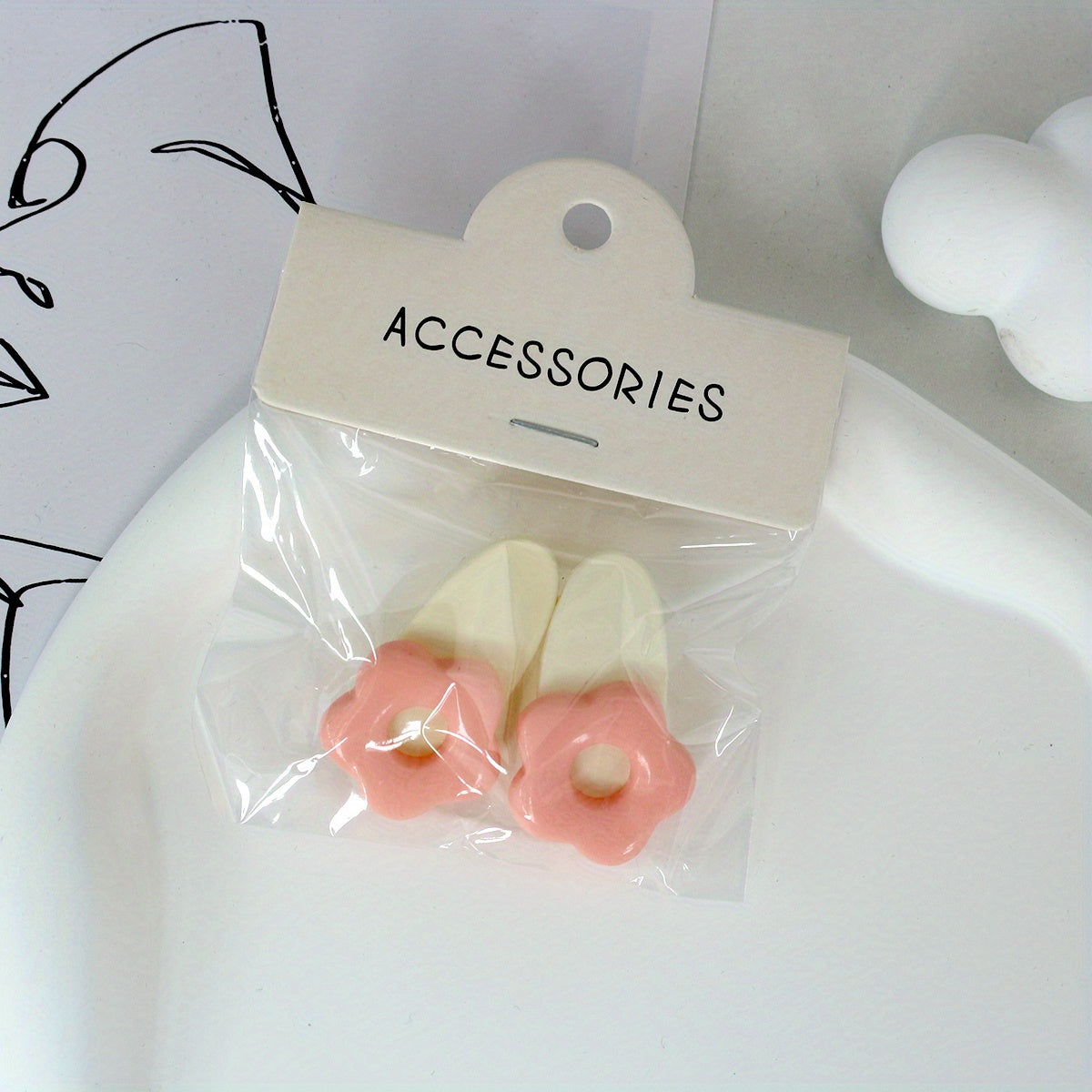 Sweet Flower Hair Clip for Women Girls Baby