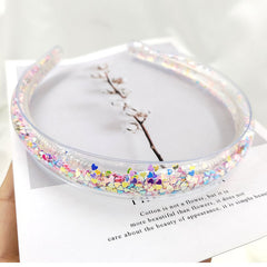 Girls Glitter Sequin Soft Headbands Hair Accessories