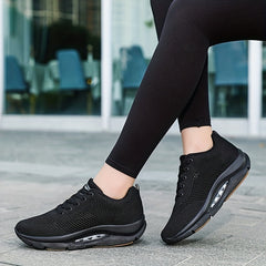 Women's Air Cushion Wedge Sneakers Non slip Comfortable Walking Shoes