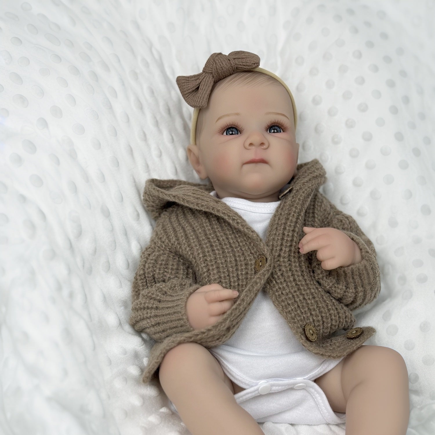 19 Inch Reborn Baby Girl Doll Toy for Kids Birthday Gift