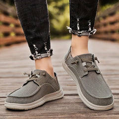 Men's Canvas Loafer Shoes Lightweight Slip On Casual Sneakers