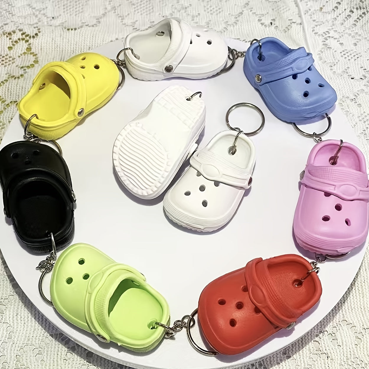 Mini Slippers Key Chain Pendant for Schoolbag