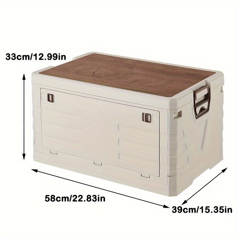 Foldable Storage Box w/ Lids & Handle for Shoes, Books, Toys - Closet Organizer