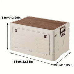 Foldable Storage Box w/ Lids & Handle for Shoes, Books, Toys - Closet Organizer