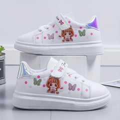 Girls' Cartoon Low Top Sneakers - Lightweight Anti Slip - All Seasons