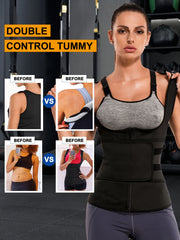 Zipper Shaping Tank Top Waist Trainer Tummy Control Open Bust Top