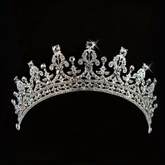Crystal Tiara Crown With Comb for Women Girls - Bridal Wedding Prom Party