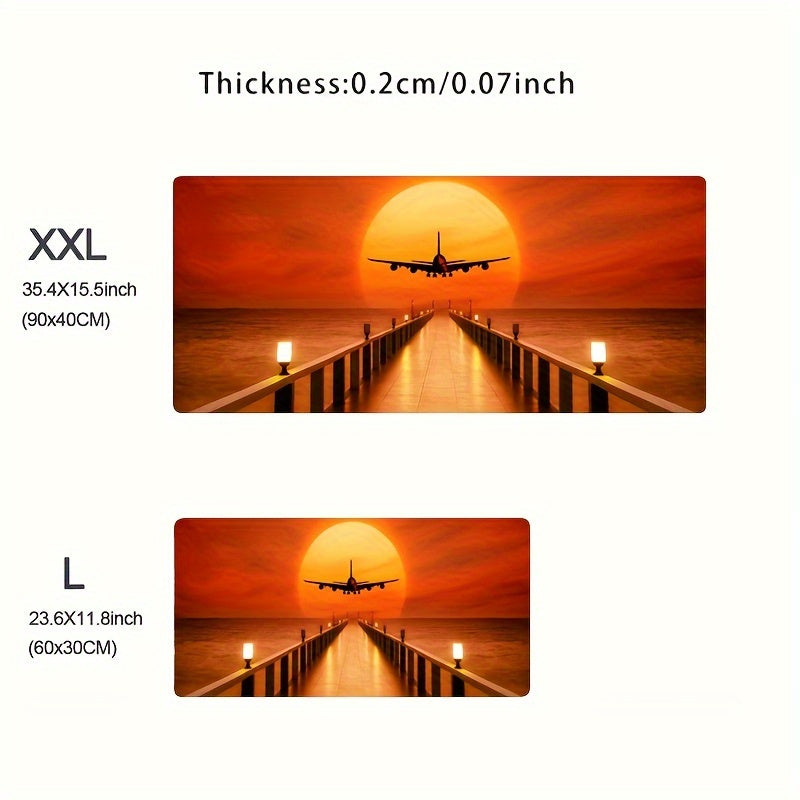 Aircraft Sea Surface Mouse Pad Anti Slip Rubber Mat