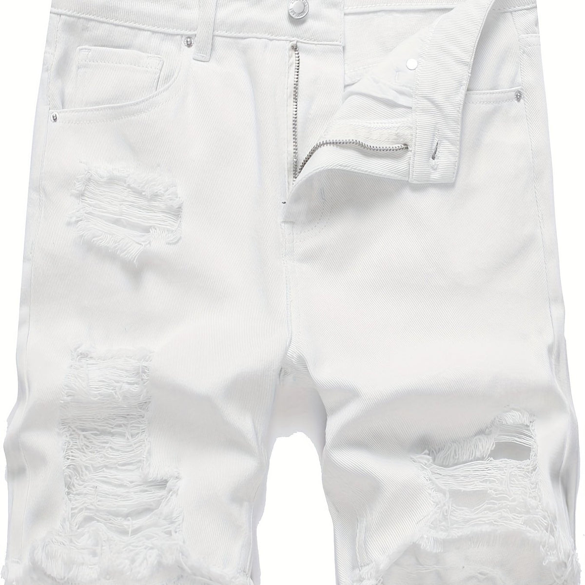 Ripped Denim Shorts Mens Casual Street Style Denim Shorts For Summer