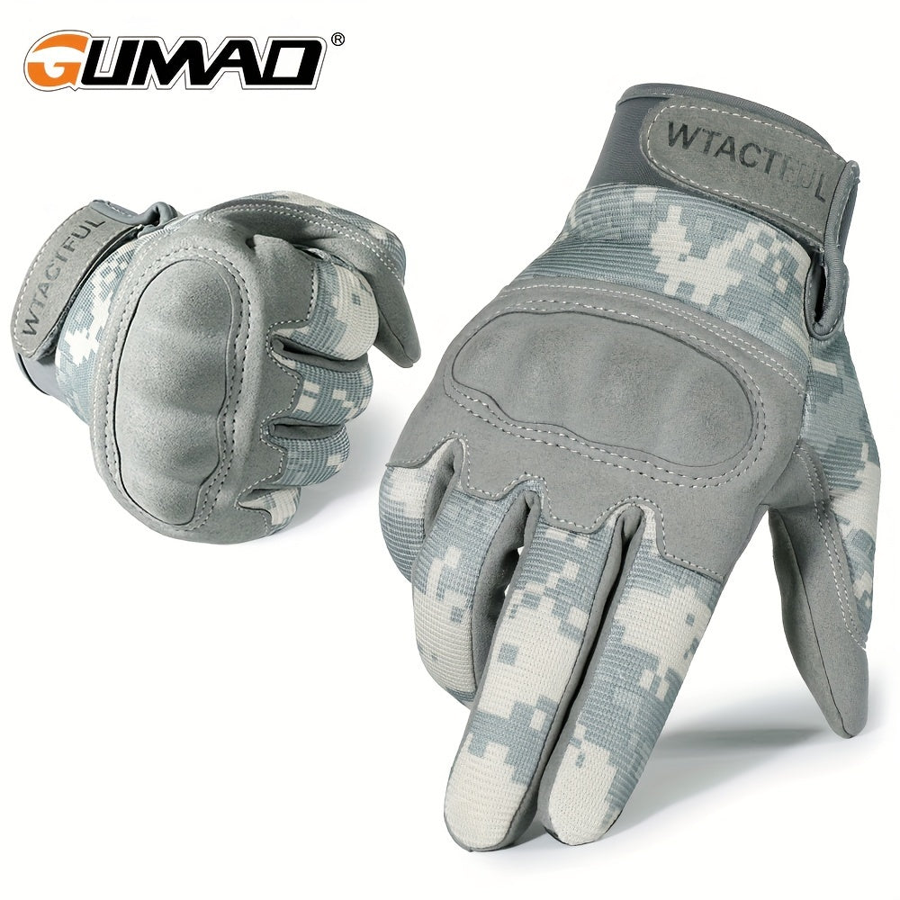 Hard Knuckles Motorcycle Gloves Full Finger Touch Screen Gloves For Men
