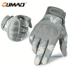 Hard Knuckles Motorcycle Gloves Full Finger Touch Screen Gloves For Men