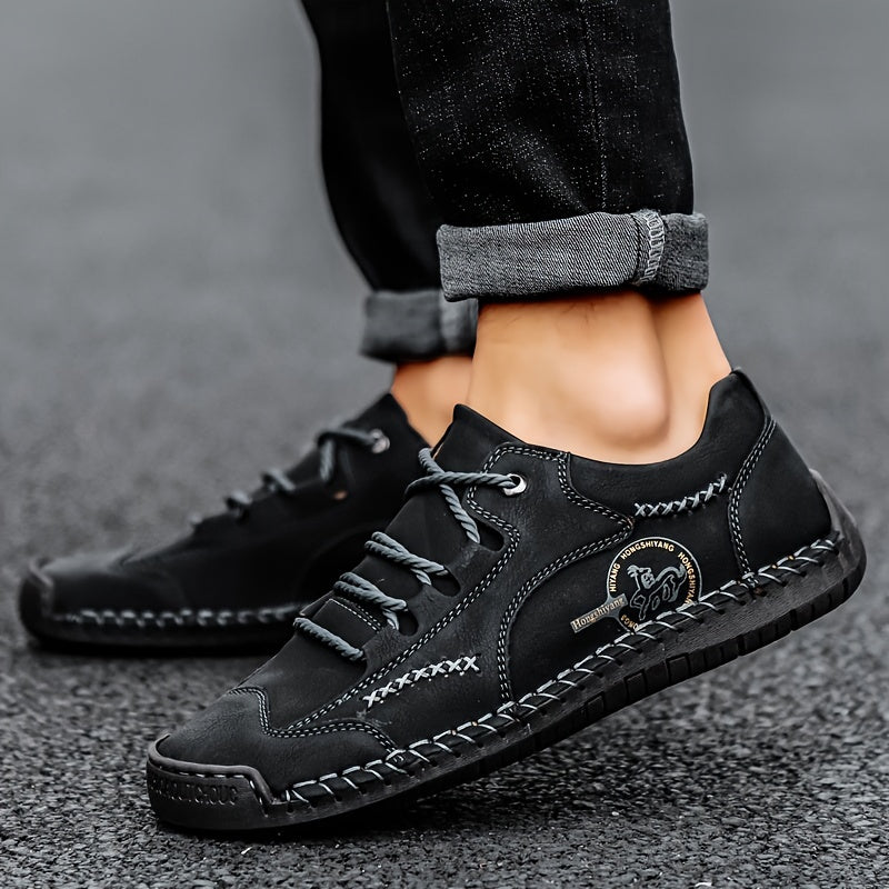 Men's Colorful Stitched Loafers Non Slip Outdoor Sneakers