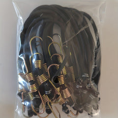 15pcs Heavy Duty Bungee Cords 12in Mini with Hooks - Camping, Cars, Bicycles