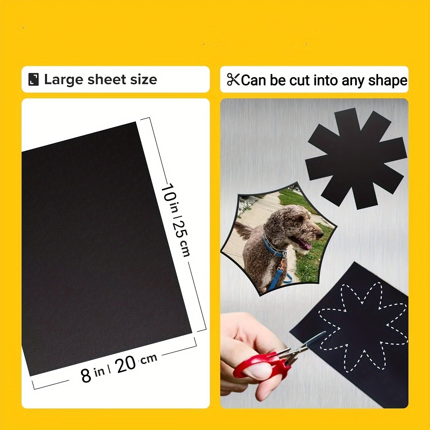 Adhesive Magnetic Sheets - Flexible Magnet Sheets - Self