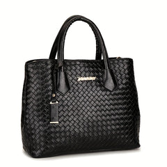 6Pcs Woven Tote Bag Set Women's Handbag With Satchel Bag & Crossbody