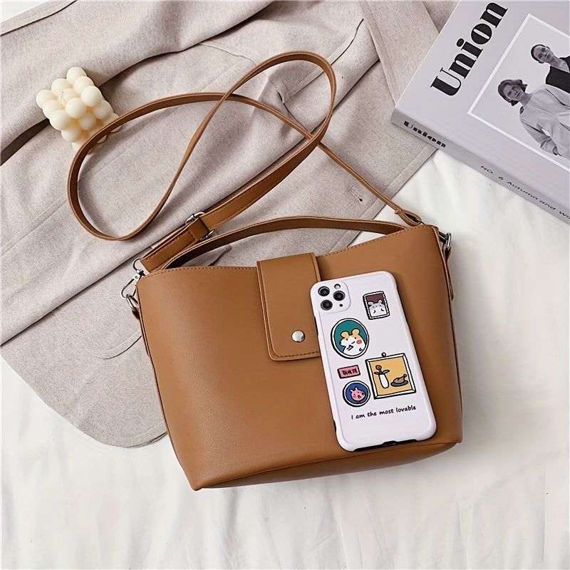 Minimalist Shoulder Bag with Purse for Work