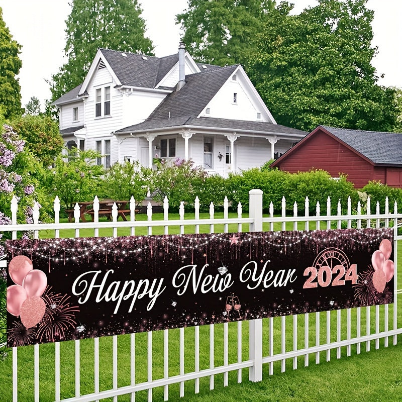 1pc Year Party Decoration Supplies Stripe Garden Yard Banner