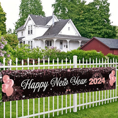 1pc Year Party Decoration Supplies Stripe Garden Yard Banner