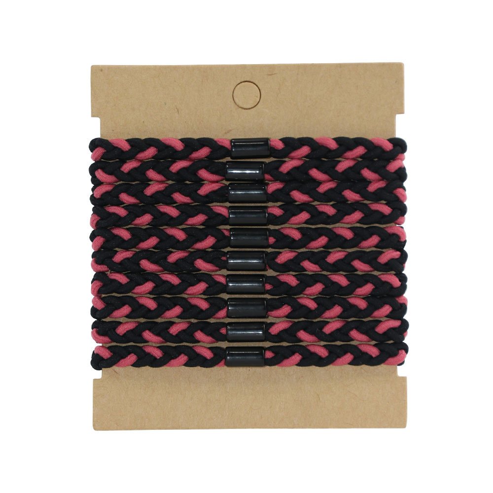 10pcs Twist Hair Tie High Elasticity Ponytail Holder Braided Hair Ring