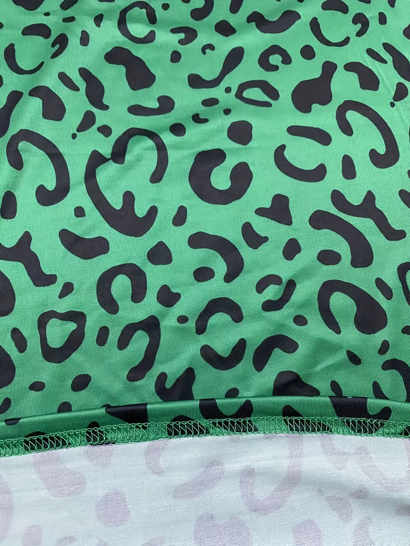  Leopard Print V Neck Lounge Cami Dress