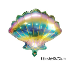 Ocean Mermaid Aluminum Balloon Birthday Party Decoration