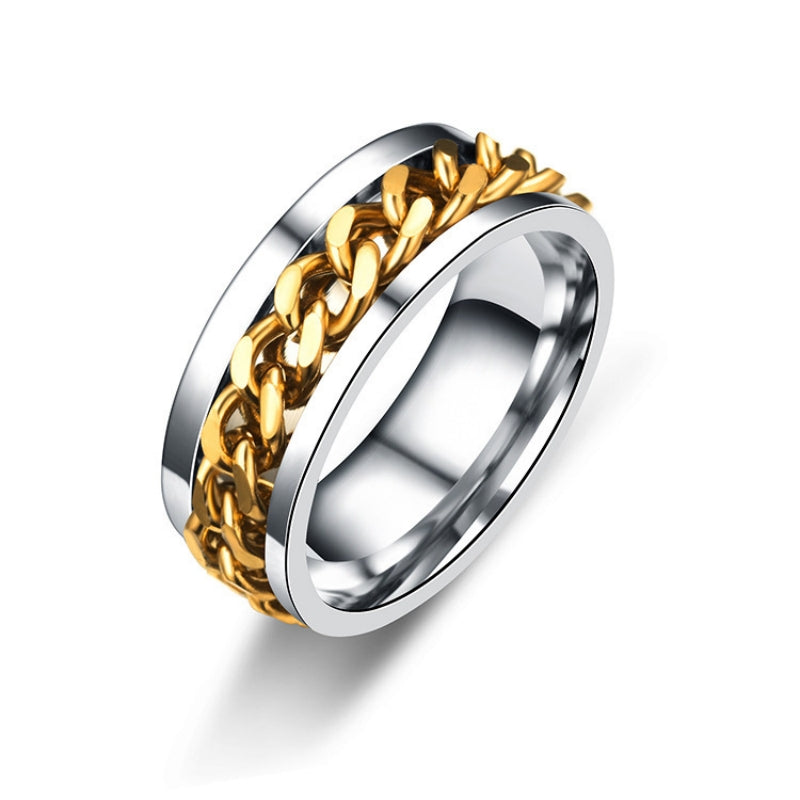 Rotation Chain Promise Ring Beer Bottle Jewelry Gift Accessory