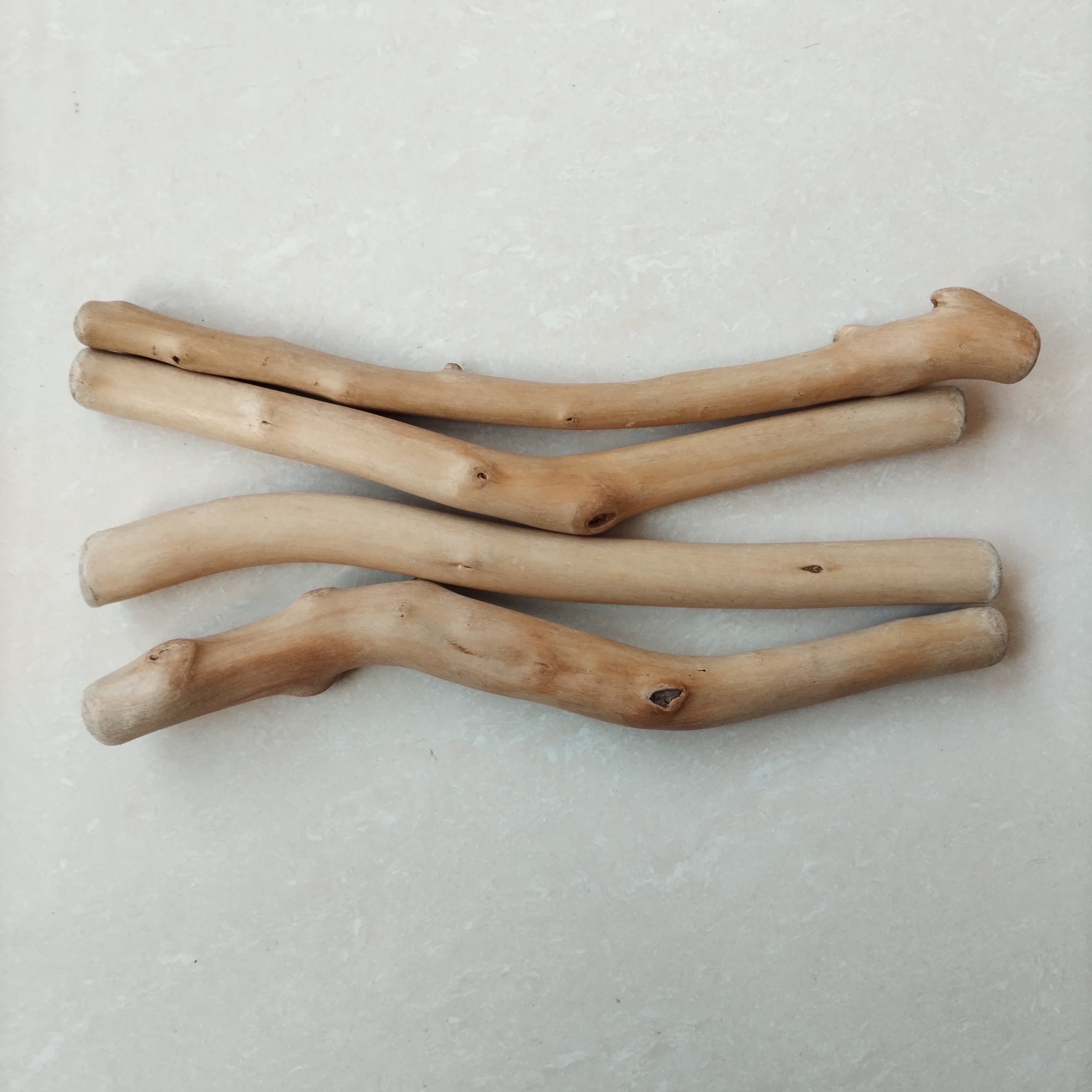 4pcs Driftwood Craft Sticks for DIY Projects & Photo Props