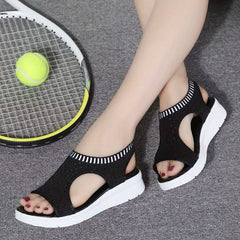 Women's Open Toe Wedge Sandals for Summer
