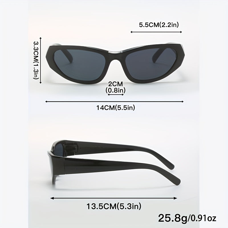 Y2K Wrap Around Sunglasses Sports UV400 Sun Shades for Cycling Beach Travel