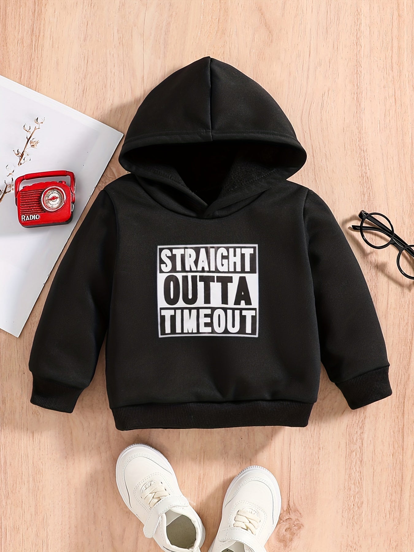 Baby Boys Sweatshirt Hoodie STRAIGHT OUTTA TIMEOUT