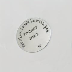 Stainless Steel Pocket Hug Love Token Long Distance Relationship For Men