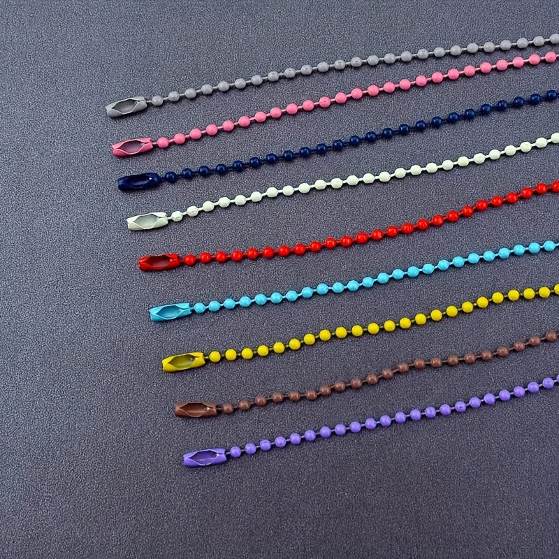100pcs Colorful Bead Chain for Jewelry Making
