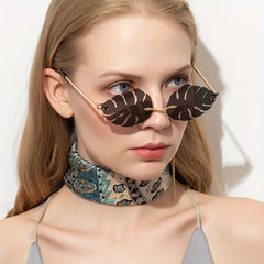 Y2K Rimless Sunglasses Women Men UV400 Sun Shades