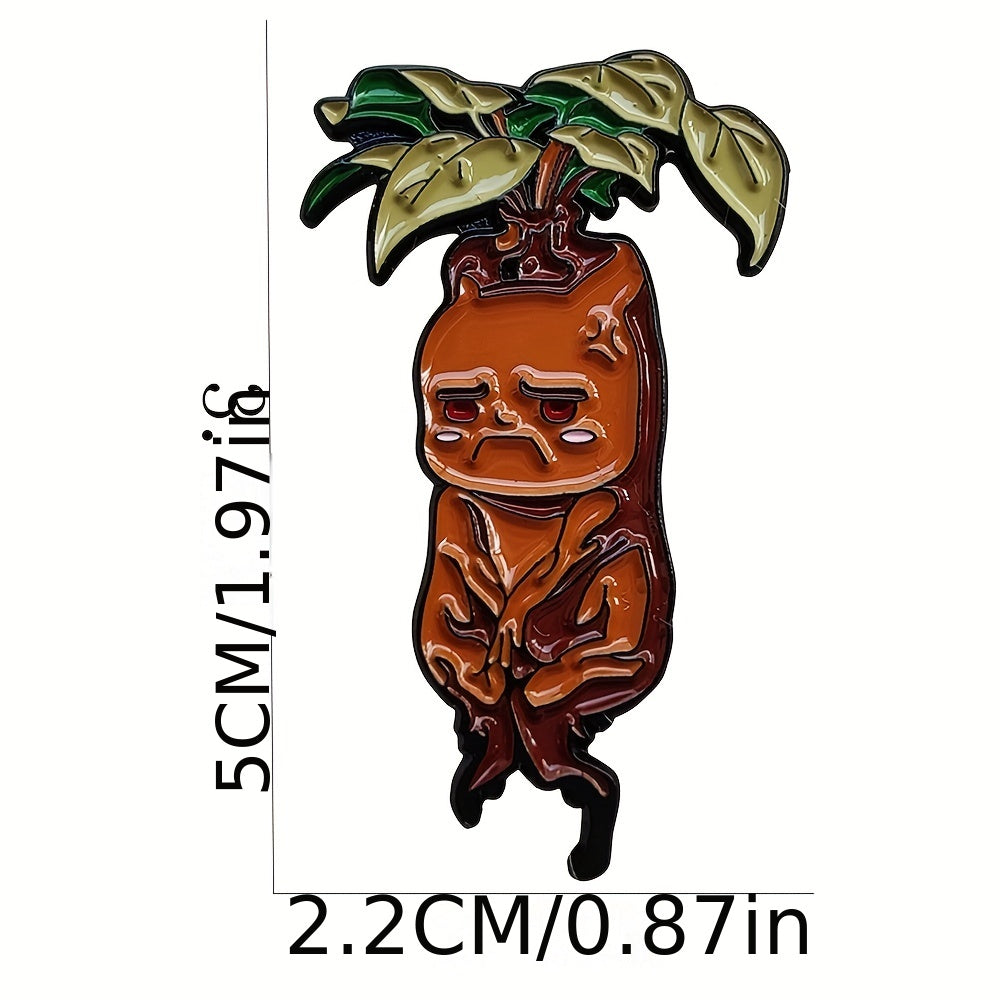 Mandrake Brooch Pin 5.08cm Accessory for Bag, Anime Style Christmas Gift