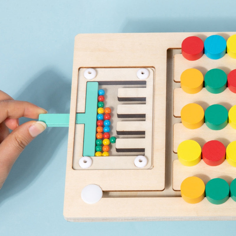 Colorful Bead Counting Puzzle Toy for Kids Ages 3, Educational Learning Toy