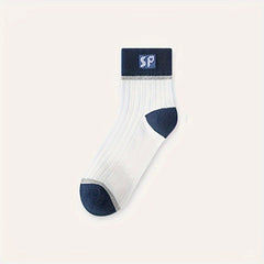 10 Pairs Letter Print Socks Women's Mid Tube Stockings