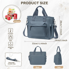 Waterproof Insulated Lunch Tote Bag for Women